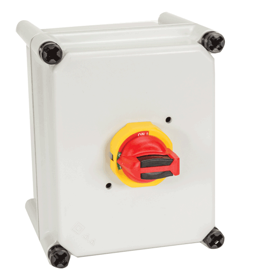 Sprecher & Schuh LA7-63-1753-CR-PY-PL11 63A 3-Pole Type 4/4X Enclosed Motor Disconnect Switch