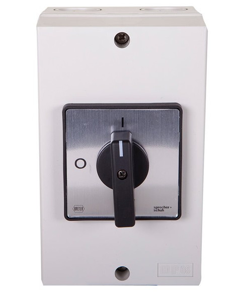 Sprecher & Schuh LY7-16M-1756-A6 16A 3-Pole IP66 ABS Enclosure Disconnect Switch