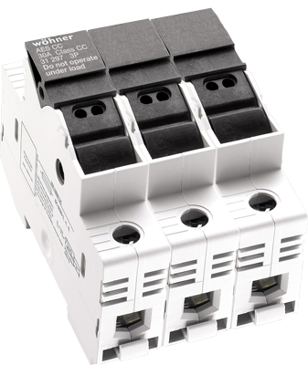 Sprecher & Schuh 31113 3-Pole DIN-rail Easy Switch Fuse Holder