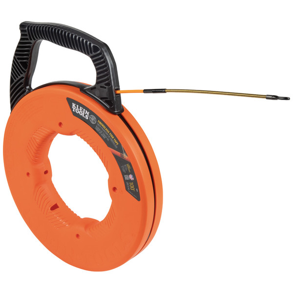 Klein 56351 100Ft Spiral-Steel Leader Fiberglass Fish Tape