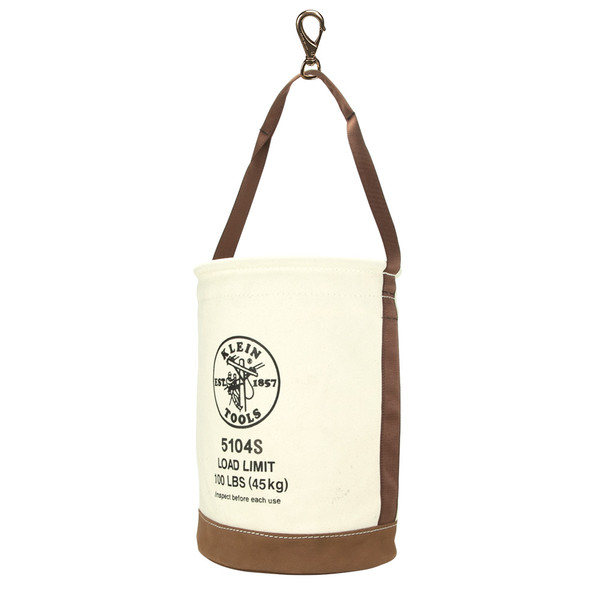Klein 5104S Swivel Snap Leather-Bottom Bucket