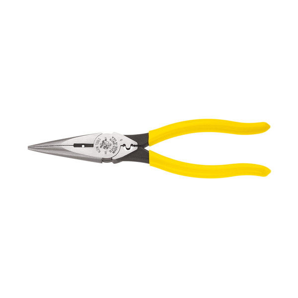 Klein D203-8NCR 8" Long-Nose Side-Cutting Pliers