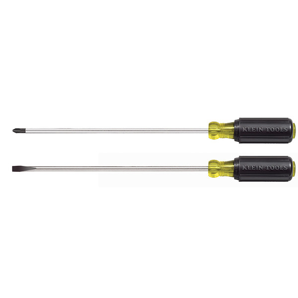 Klein 85072 2-Piece Long-Blade Slotted & Phillips Screwdriver Set