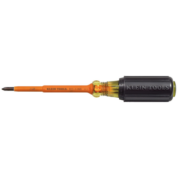Klein 6334INS 4" Insulated #1 Phillips Tip Screwdriver