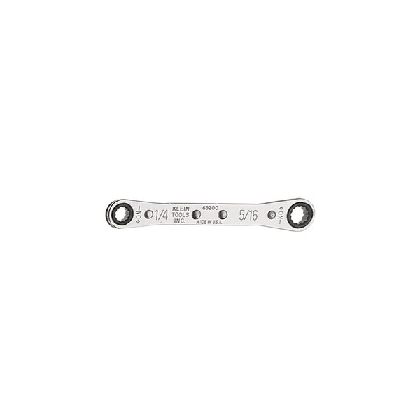 Klein 68200 1/4" x 5/16" Ratcheting Box Wrench