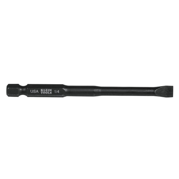 Klein SL14355 1/4" Slotted Power Drivers, 5 Pack