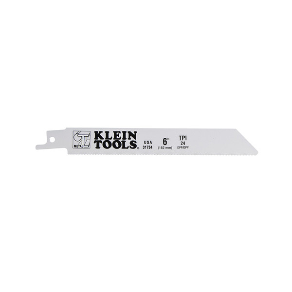 Klein 31734 6" 24 TPI Reciprocating Saw Blades, 5 Pack