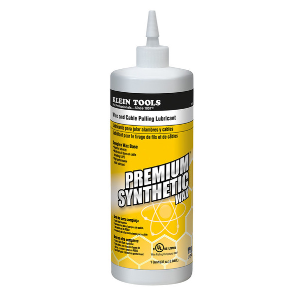 Klein 51010 1-Quart Premium Synthetic Wax Cable Pulling Lube