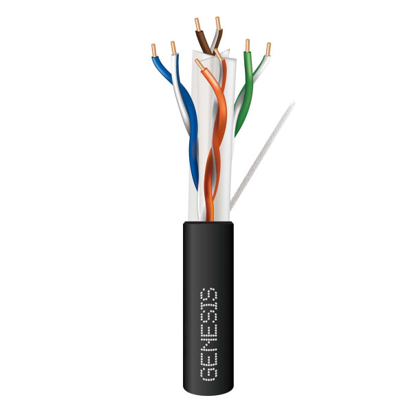 Genesis 50921108 23/4PR Cat6+ Black 1000Ft. Pull Box