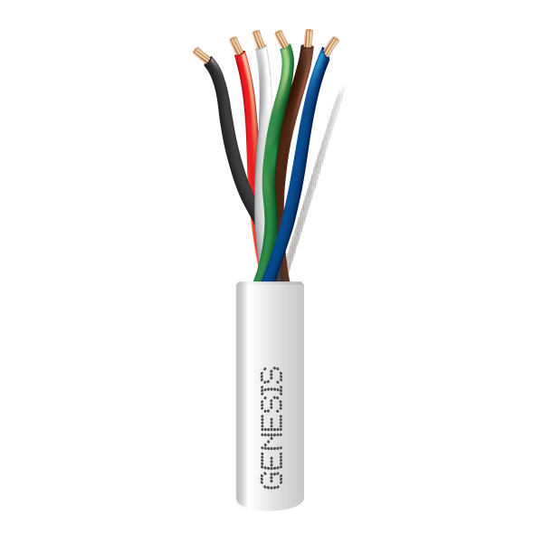 Genesis 11075509 22/6 Stranded Gray 500Ft. Pull Box