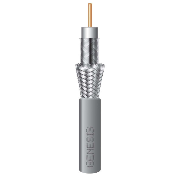 Genesis 50031109 RG6 CCS Dual-Shield (60%) Gray 1000Ft. Pull Box