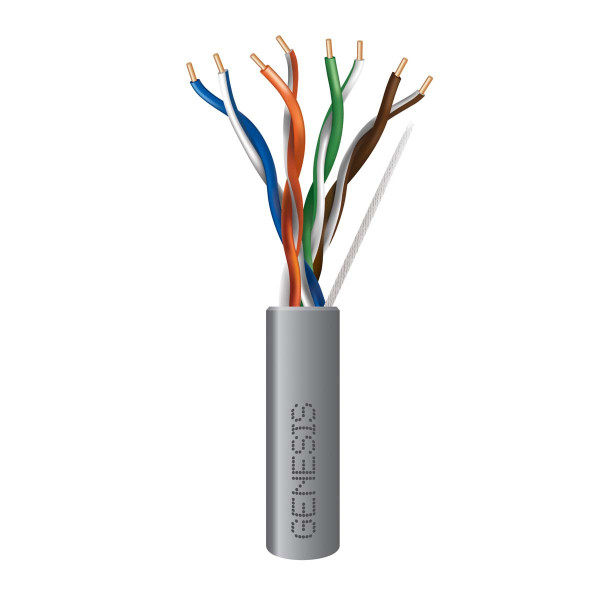 Genesis 50881109 24/4PR Cat5E Gray 1000Ft. Pull Box