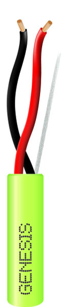 Genesis 54755545 14/2 Stranded Audacious Neon Green 500Ft. Pull Box