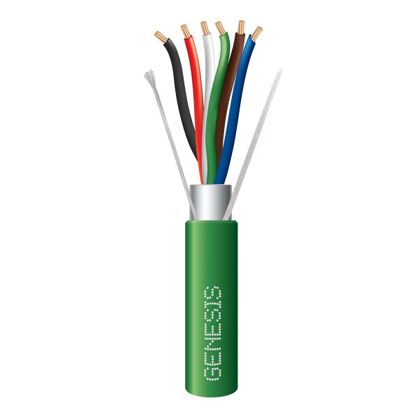 Genesis 32062105 22/6 Stranded Shielded Green 1000Ft. Reel-in-a-Box