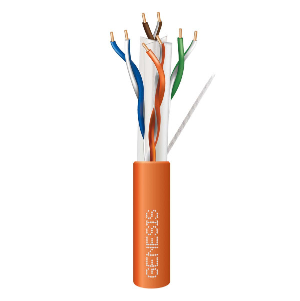 Genesis 51021103 23/4PR Cat6+ Orange 1000Ft. Pull Box