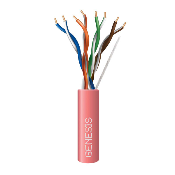 Genesis 50781111 24/4PR Cat5E Pink 1000Ft. Pull Box