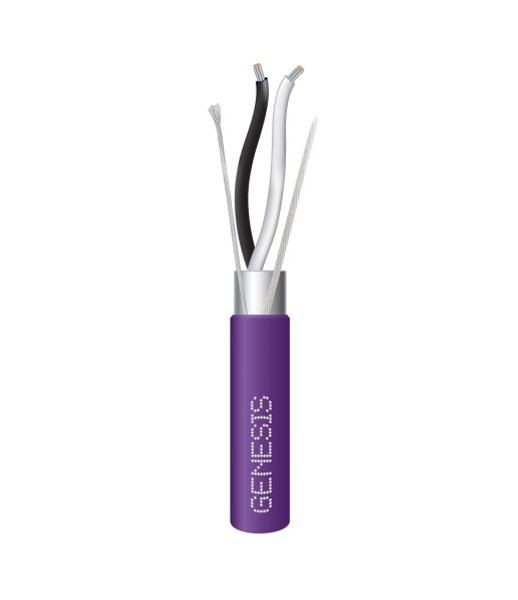 Genesis 46522110 18/2 Stranded TC Shielded Purple 1000Ft. Reel-in-a-Box