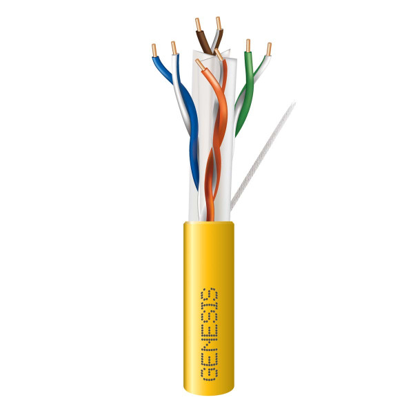 Genesis 50921102 23/4PR Cat6+ Yellow 1000Ft. Pull Box