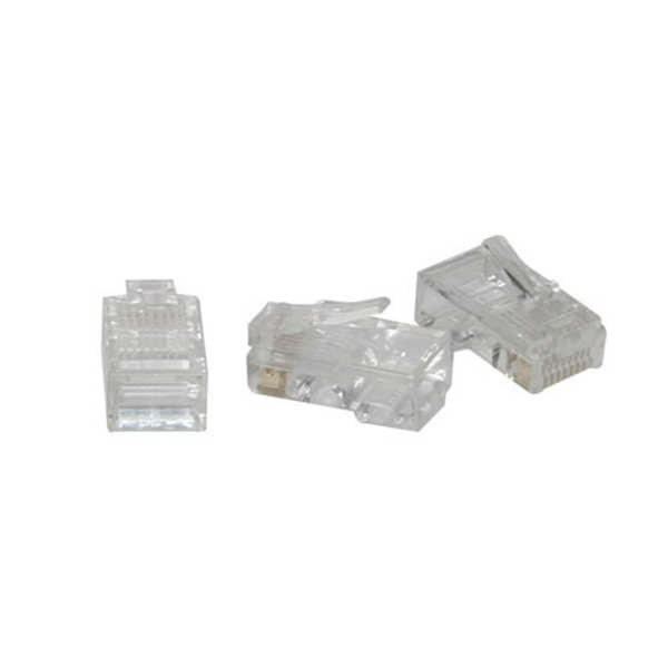 C2G CG01949 Flat Stranded Cable RJ45 Cat5 8x8 Modular Plugs, 100 Pack