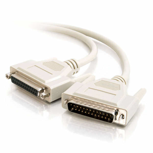 C2G CG02656 10Ft DB25 M/F Serial RS232 Extension Cable