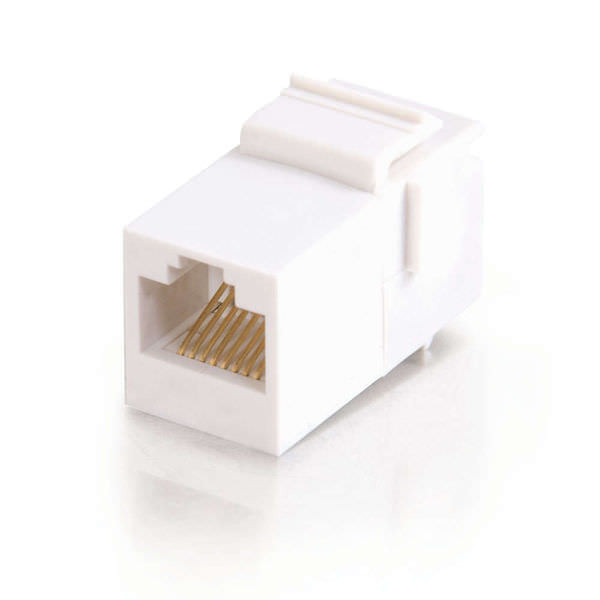 C2G CG03677 RJ45 (8P8C) Coupler White Keystone Insert Module