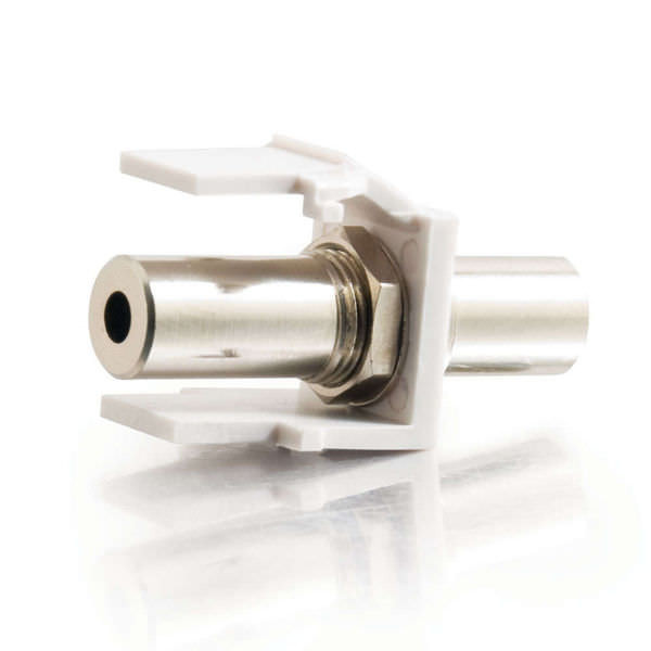 C2G CG03819 Snap-In 3.5MM Stereo F/F White Keystone Insert Module