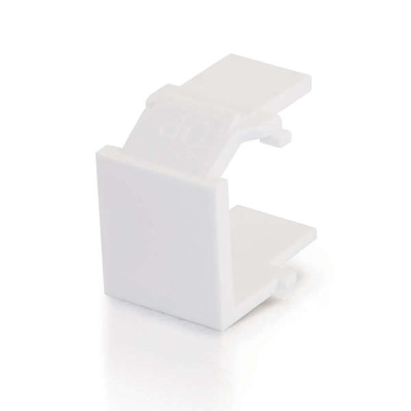 C2G CG03820 Snap-In Blank White Keystone Insert Module