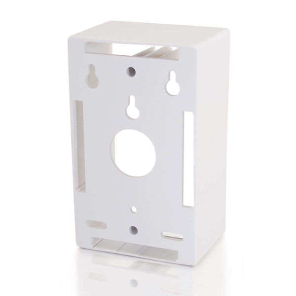 C2G CG03839 Single Gang White Wall Box