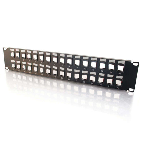 C2G CG03860 32-Port Blank Keystone/Multimedia Patch Panel