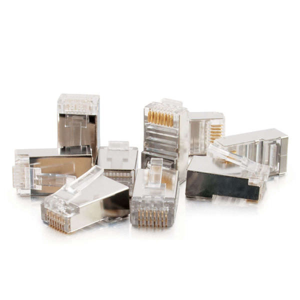 C2G CG27578 RJ45 Shielded Cat5e Modular Plugs, 50 Pack