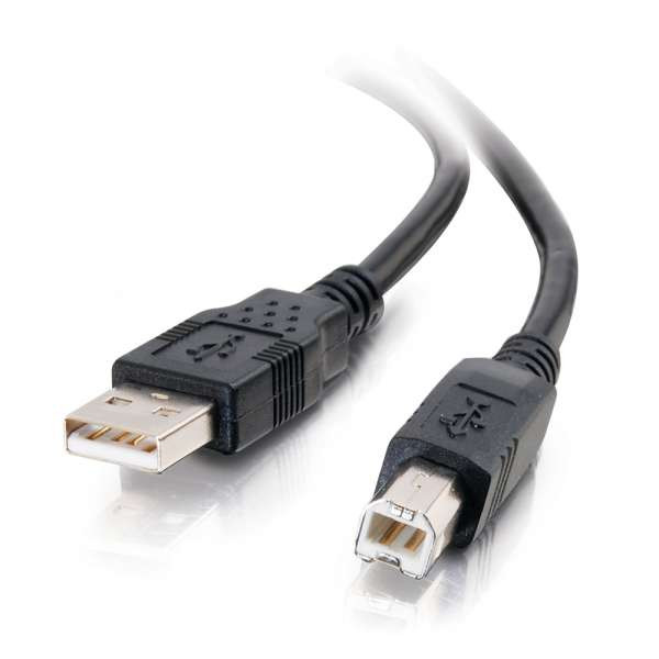 C2G CG28102 2M (6.6Ft) Black USB 2.0 A/B Cable