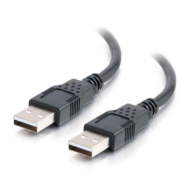 C2G CG28105 1M Black USB 2.0 A Male to A Male Cable