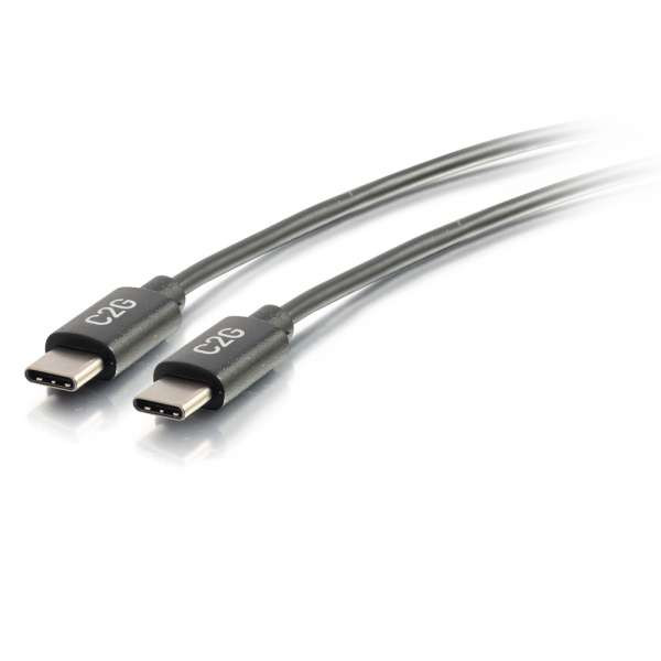 C2G CG28825 3Ft USB-C 2.0 Male to Male Cable