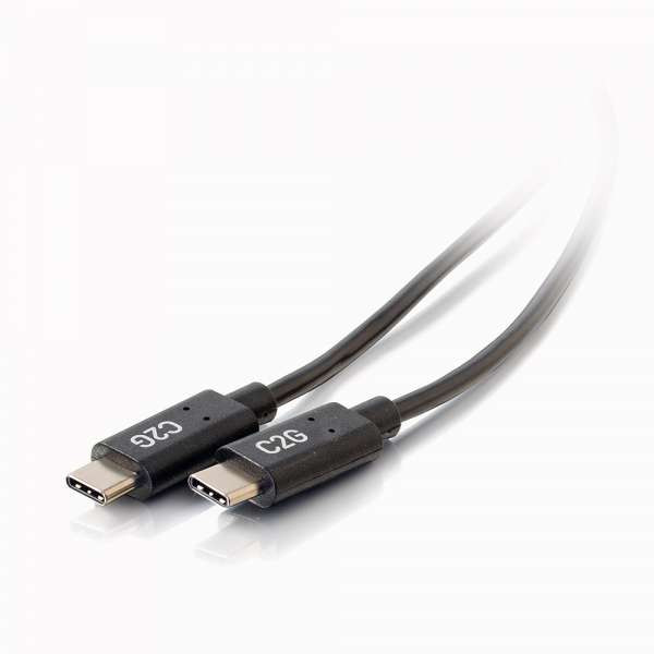 C2G CG28826 6Ft USB-C 2.0 Male to Male Cable