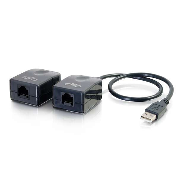 C2G CG29341 USB 1.1 Over Cat5 Superbooster Extender Dongle Kit