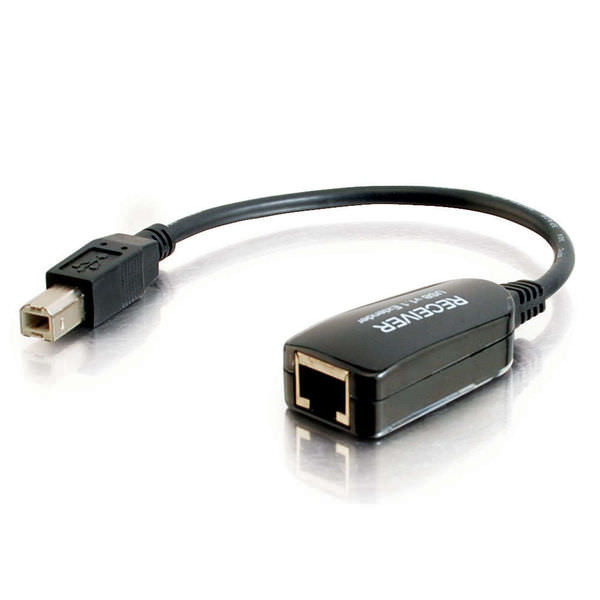 C2G CG29353 1-Port USB 1.1 Over Cat5 Superbooster Extender Dongle RJ45 Female to USB B Male Receiver