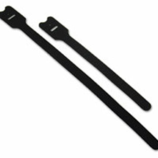 C2G CG29850 8" Screw-Mountable Hook-&-Loop Cable Ties, 10 Pack
