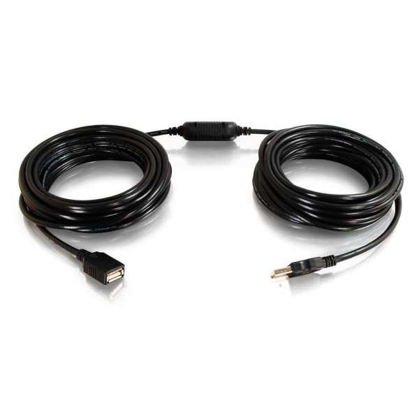 C2G CG38988 25Ft USB A Male to Female Active Extension Cable