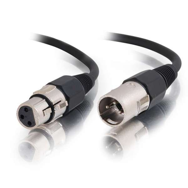 C2G CG40057 1.5Ft Pro-Audio XLR Male to XLR Female Cable