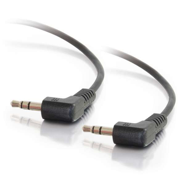 C2G CG40582 1.5Ft 3.5MM Right Angled M/M Stereo Audio Cable