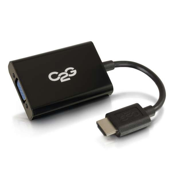C2G CG41351 HDMI Male to VGA & Stereo Audio Female Adapter Converter Dongle