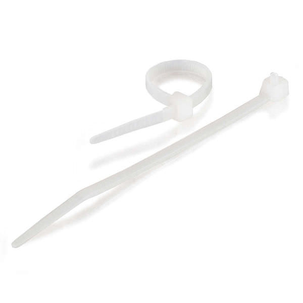 C2G CG43032 4" White Cable Ties, 100 Pack