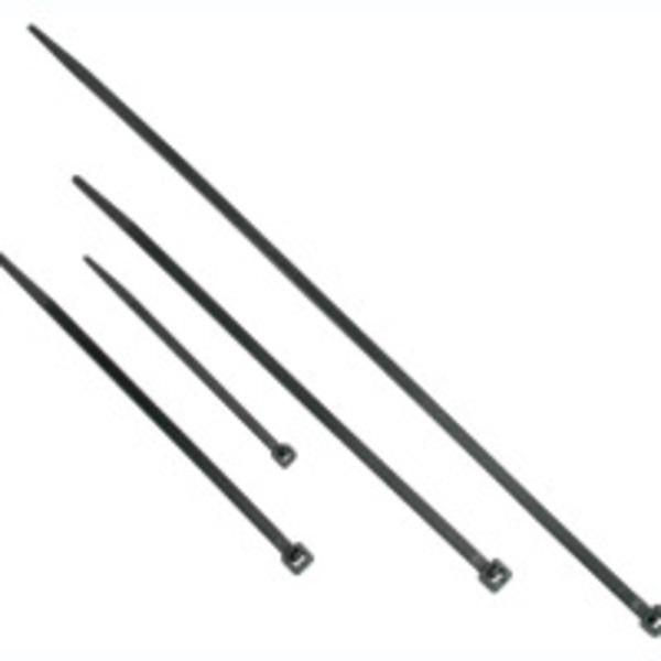 C2G CG43223 11.5" Black Releasable/Reusable Cable Ties, 50 Pack