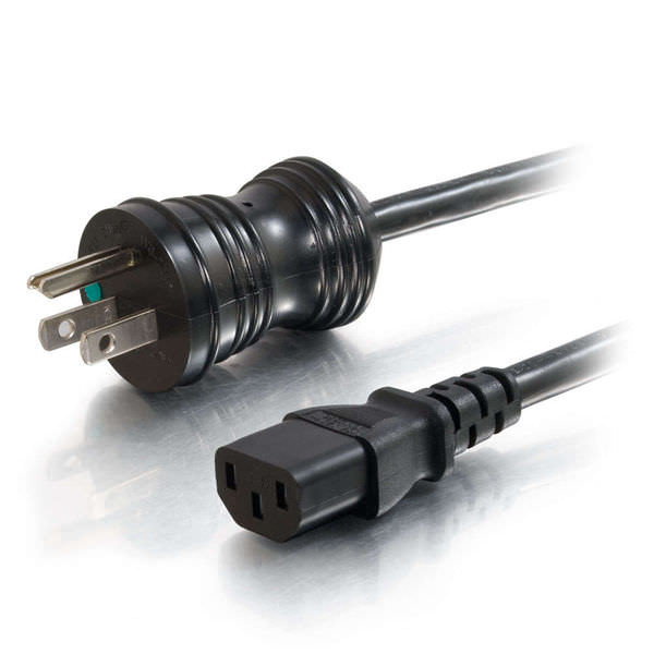C2G CG48000 25Ft 14 AWG Hospital Grade Black Power Cord