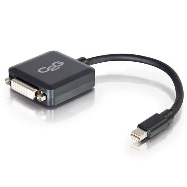 C2G CG54311 8" Mini DisplayPort Male to Single Link DVI-D Female Adapter Converter