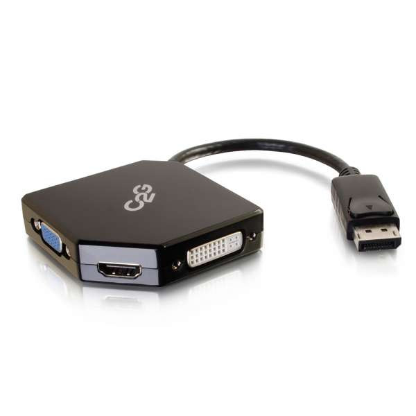 C2G CG54340 DisplayPort to HDMI, VGA, or DVI Adapter Converter