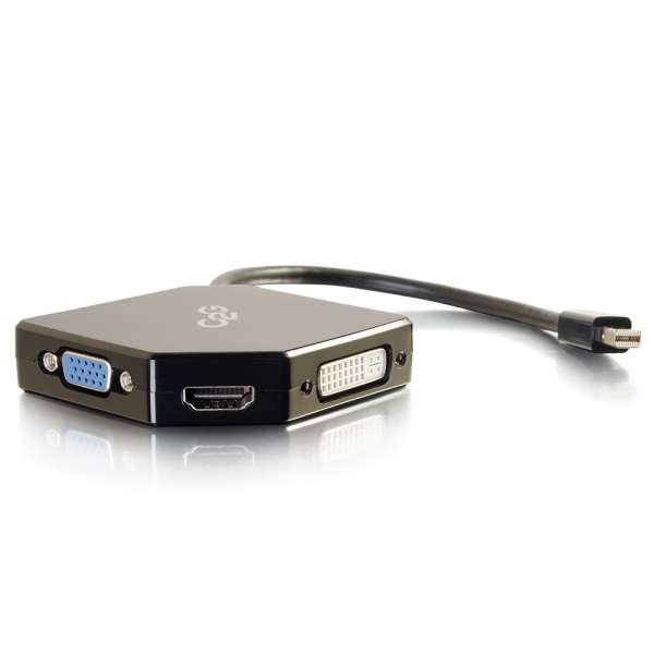 C2G CG54341 Mini DisplayPort to HDMI, VGA, or DVI Adapter Converter
