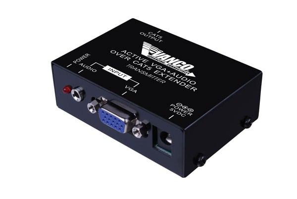 Vanco 280544 VGA Over Cat5E/Cat6 Extender with Audio (500 ft.)