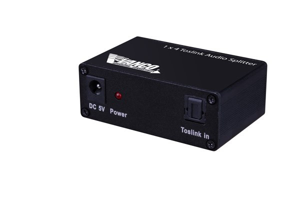Vanco 280584 1x4 Toslink Audio Splitter
