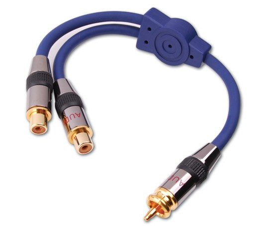 Vanco 110141 6" Premium RCA Metal Y Cable Adapter